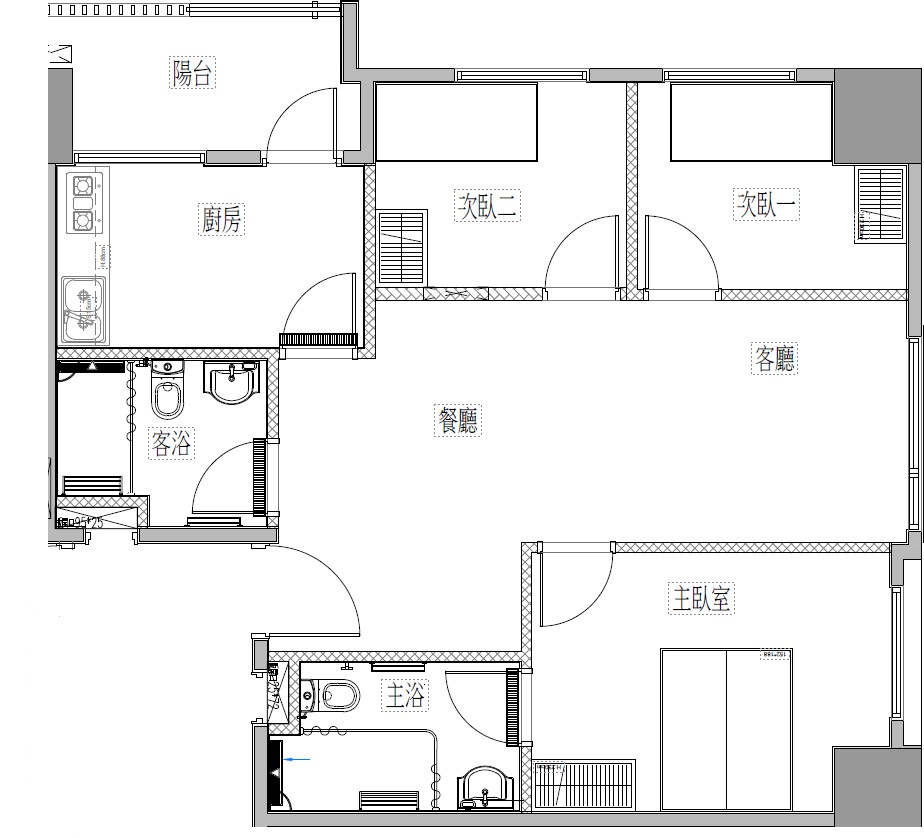 三房型